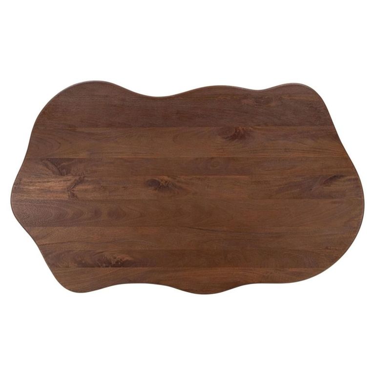 Sherman Coffee Table - Low - Abstract - Spicebrown - Mango Wood