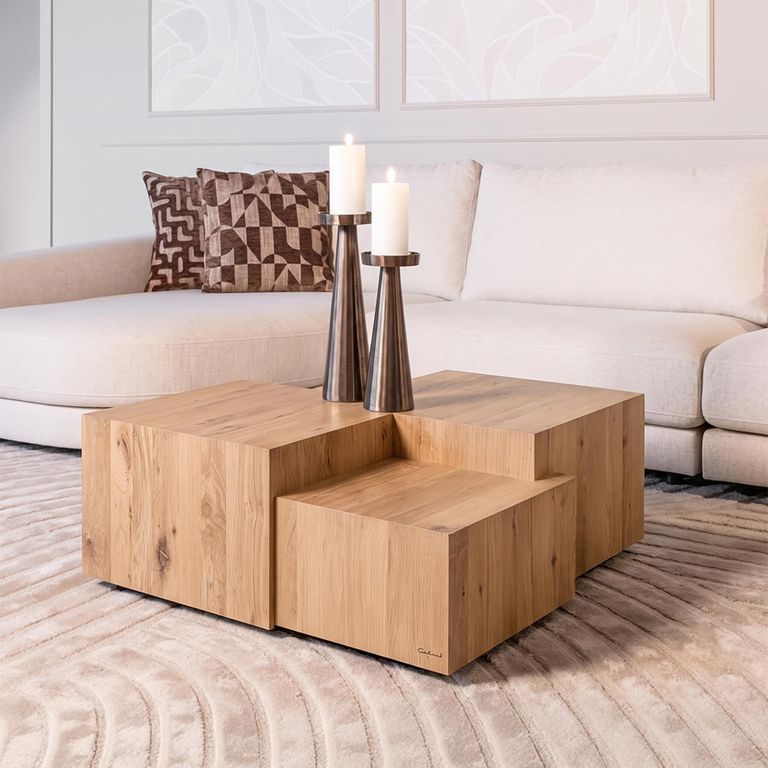 Lennox Coffee Table - Low - Natural - Oak