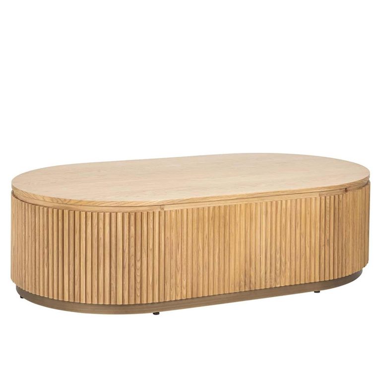 Belfort Coffee Table - Oval - Natural - Oak