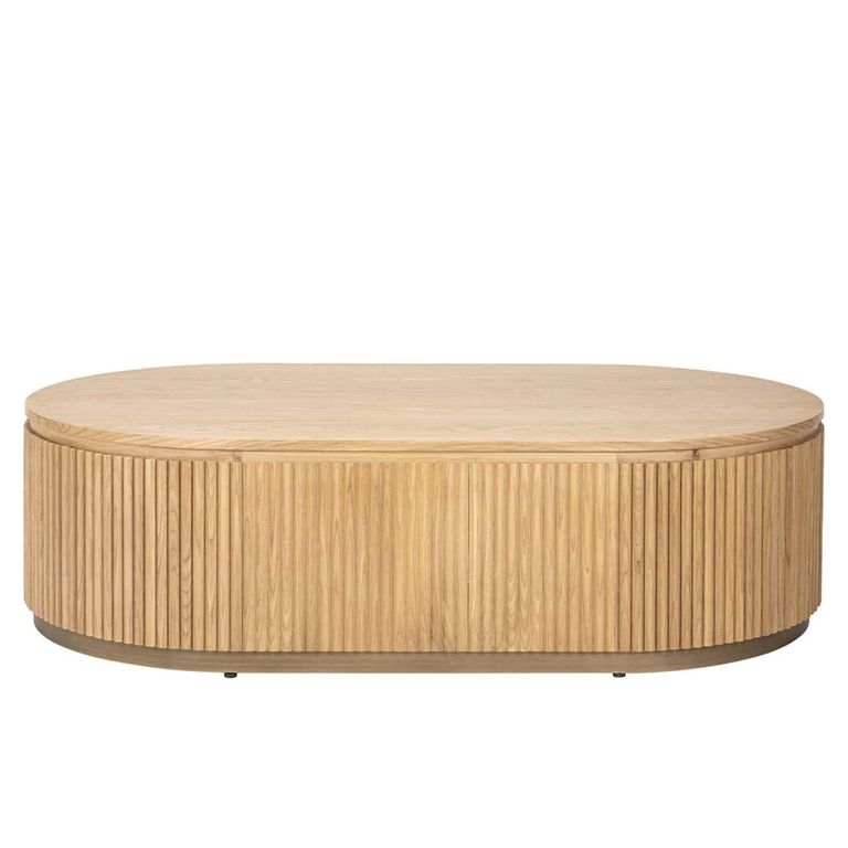 Belfort Coffee Table - Oval - Natural - Oak