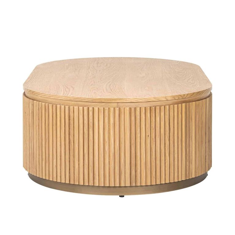 Belfort Coffee Table - Oval - Natural - Oak