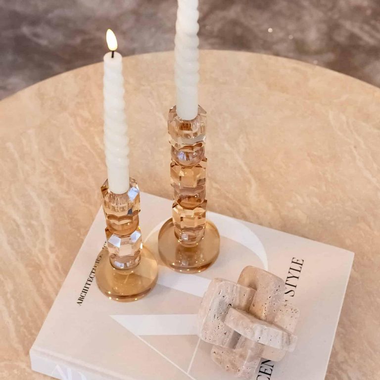 Biltmore Coffee Table - Round - Beige - Travertine