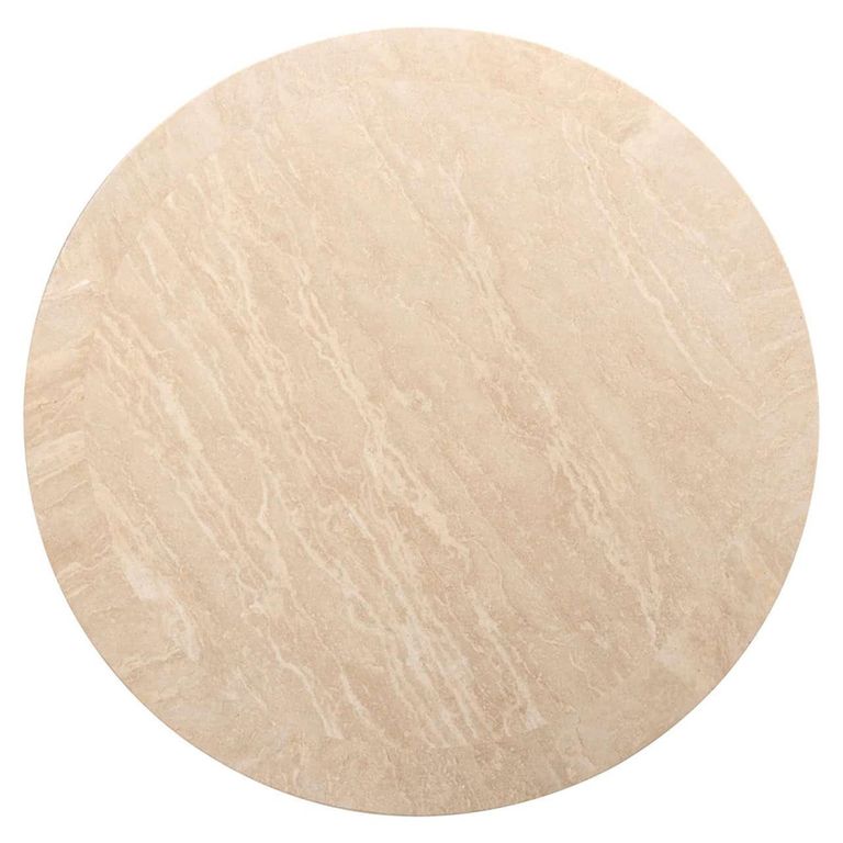 Biltmore Coffee Table - Round - Beige - Travertine
