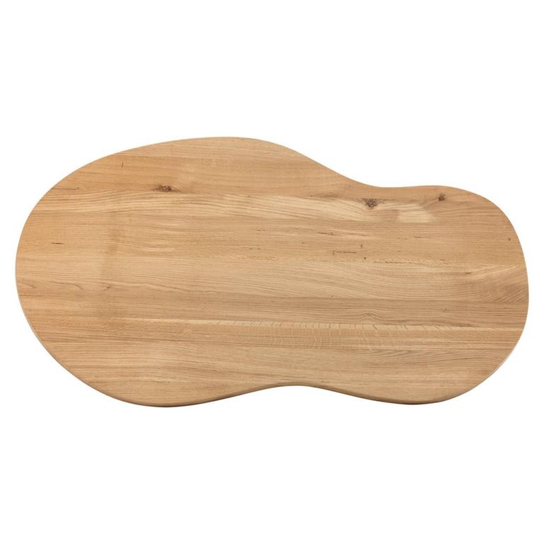 Riva Natural Oak Abstract Shape Coffee Table