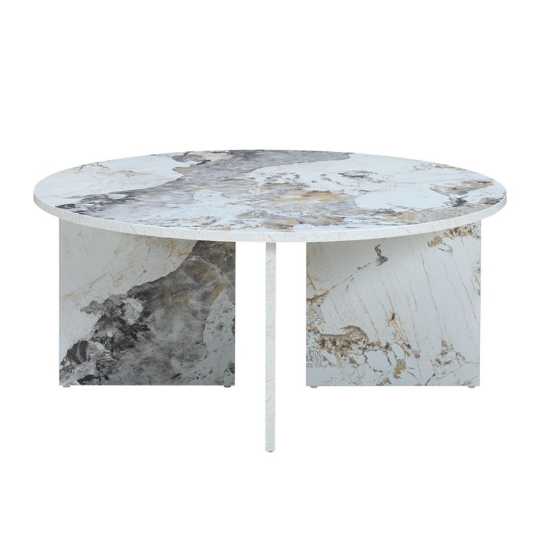 Aura Coffee Table - Round - Pandora - Marble Effect