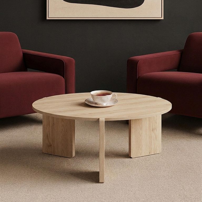 Halo Coffee Table - Round - Oak - Wood
