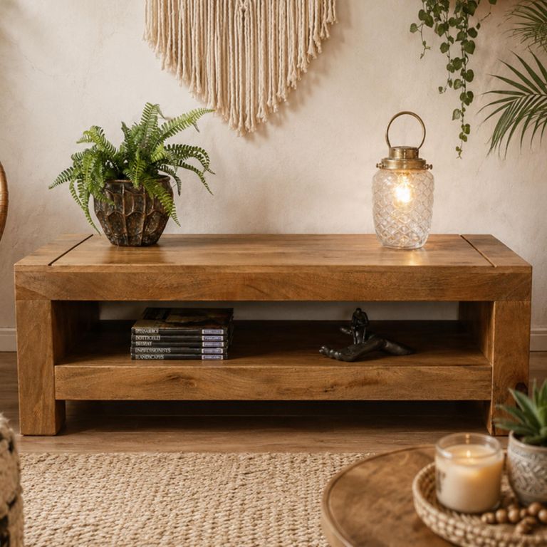Coffee Table - Rustic - Mango Wood