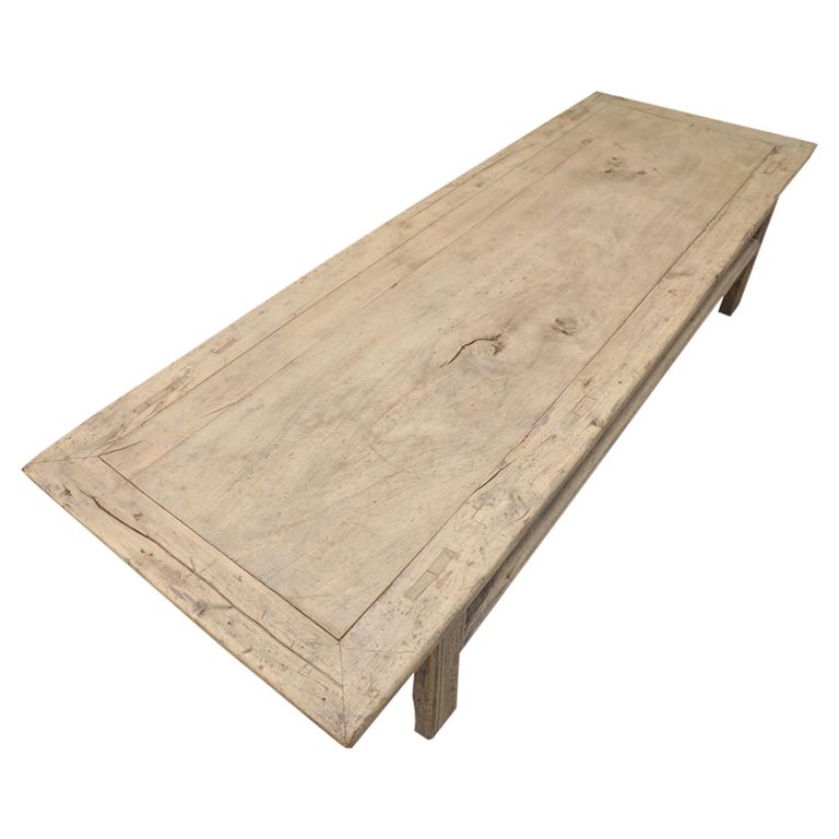 Coffee Table - Large - Rustic Natural - Distressed Wood