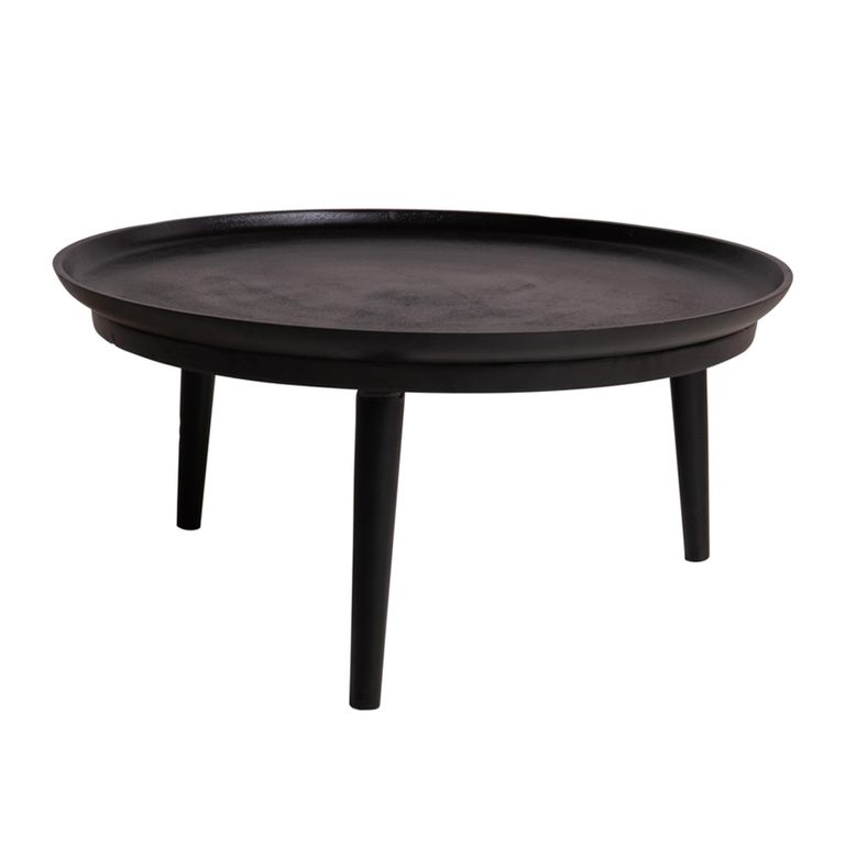 Coffee Table - Round - Matt Black - Aluminum