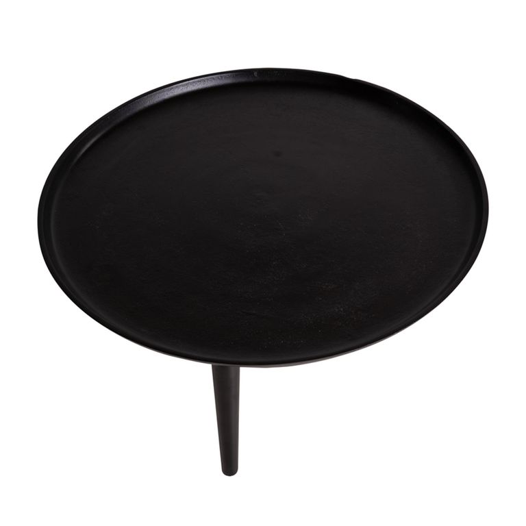 Coffee Table - Round - Matt Black - Aluminum