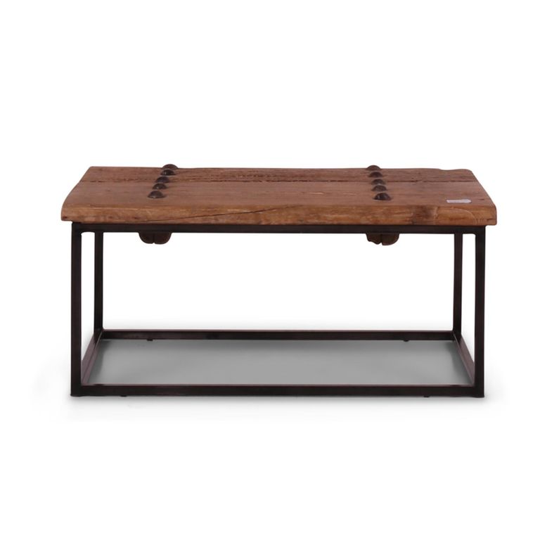 Scala Coffee Table - Brown and Black - Ash Wood and Metal