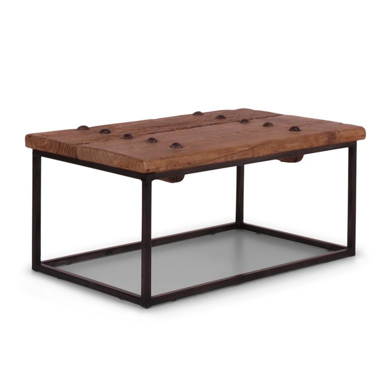 Scala Coffee Table - Brown and Black - Ash Wood and Metal