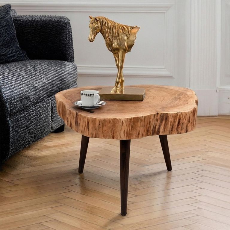 Bresso Coffee Table - Live Edge - Abstract - Natural - Solid Wood