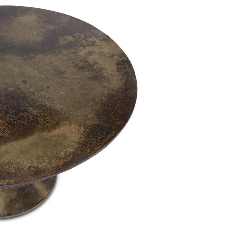 Cairo Coffee Table - Round - Antique Brass - Metal