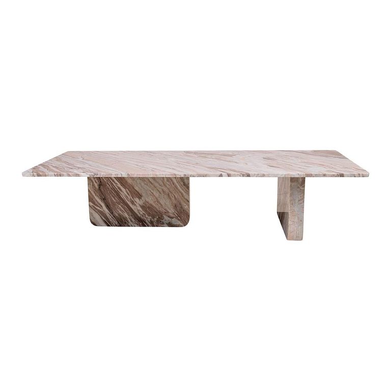 Carrara Coffee Table - Low - Sand - Marble
