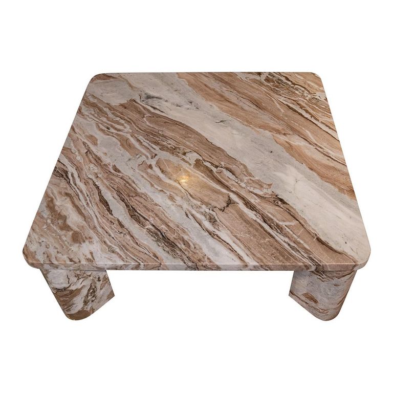 Carrara Coffee Table - Square - Sand - Marble
