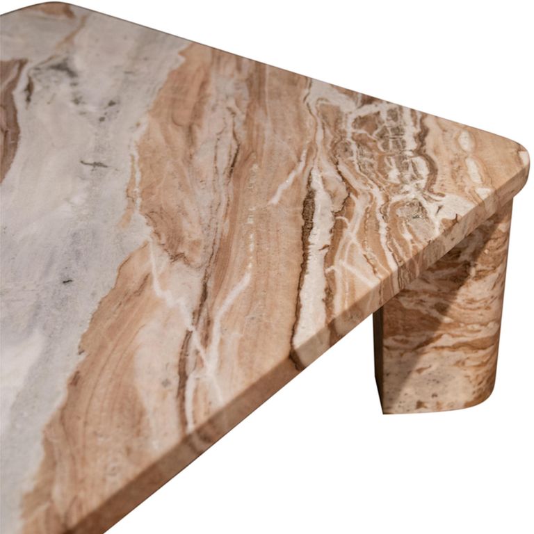 Carrara Coffee Table - Square - Sand - Marble