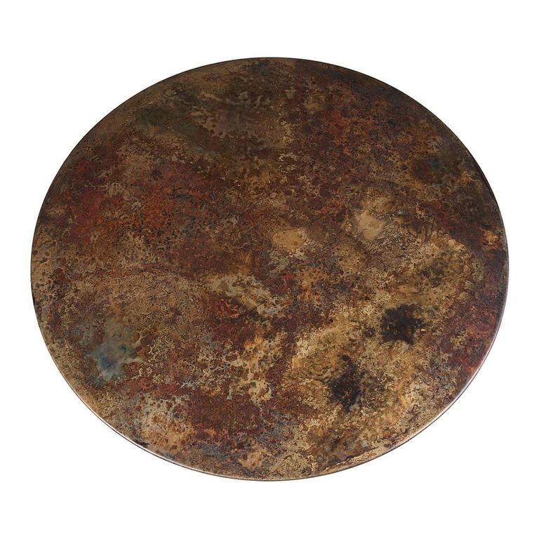 Colorado Coffee Table - Round - Antique Bronze - Metal