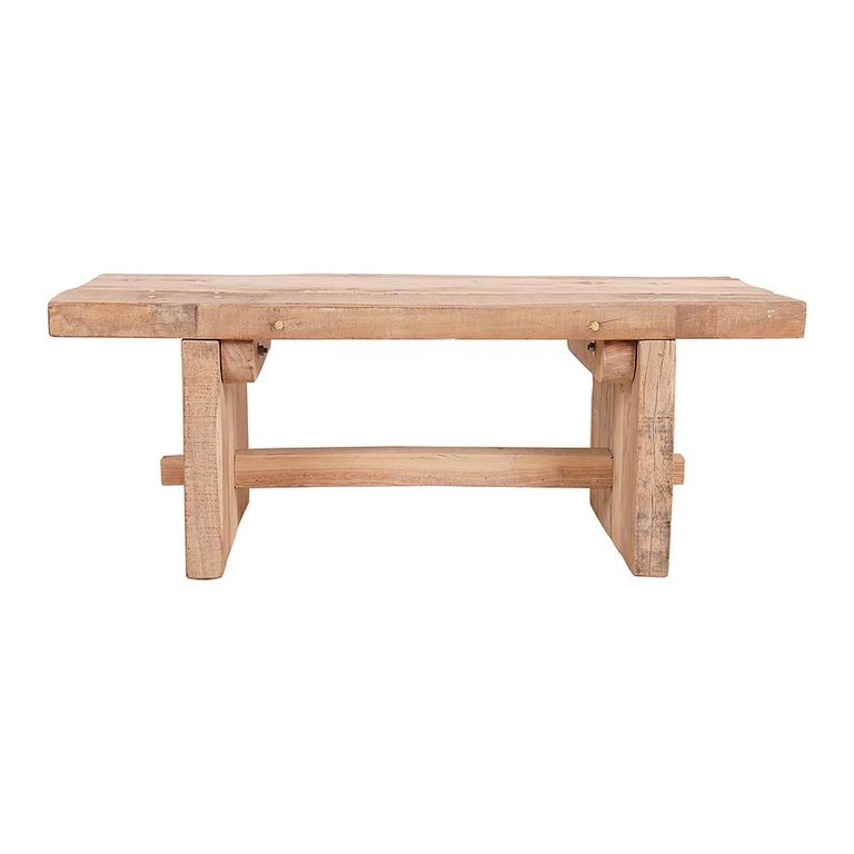 Cuvio Coffee Table - Rustic Natural - Solid Wood