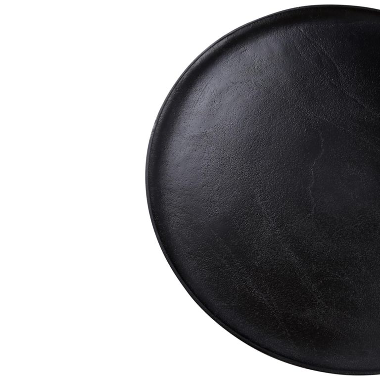 Faye Coffee Table - Round - Matt Black - Aluminum