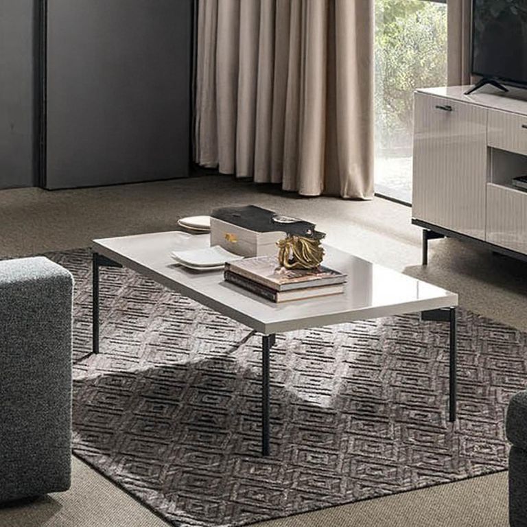 Claire Coffee Table - Pearl Line Eco Veneer High Gloss and Black
