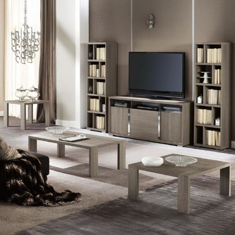 Tivoli Square Coffee Table - Grey Wood