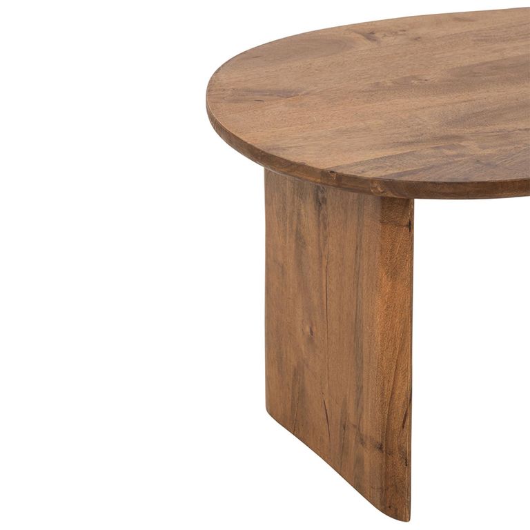 Coffee Table - Set of 2 - Abstract - Natural - Mango Wood