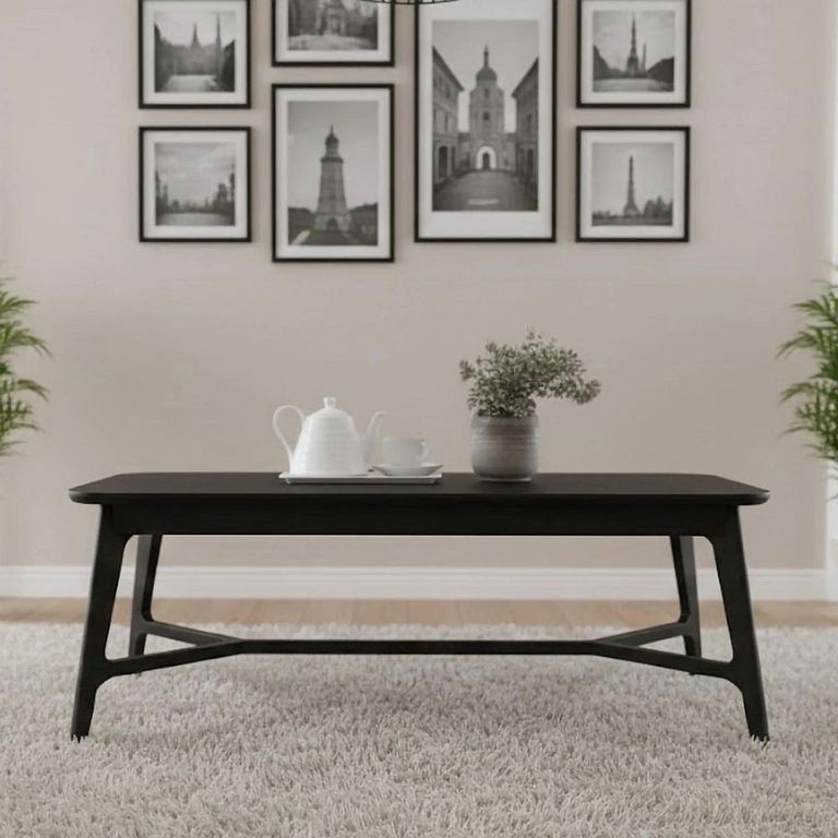 Clearance - Carrington Coffee Table - 120cm - Black Oak - FSS17512