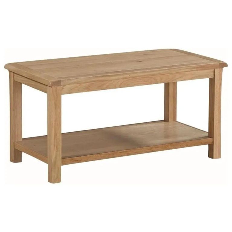 Clearance - Kilmore Oak Coffee Table - with Shelf - FSS17529
