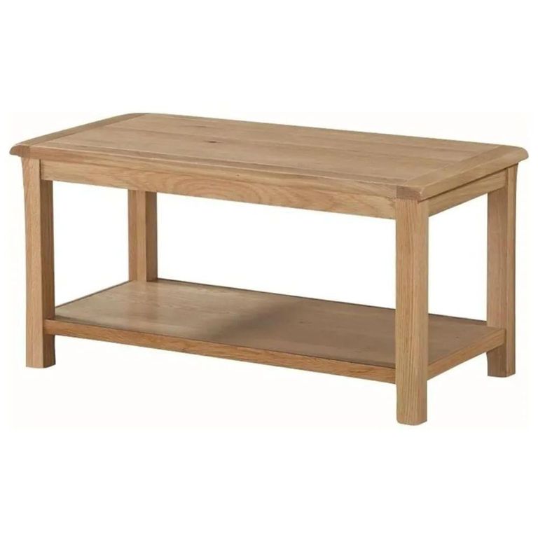 Clearance - Kilmore Oak Coffee Table - with Shelf - FSS17529