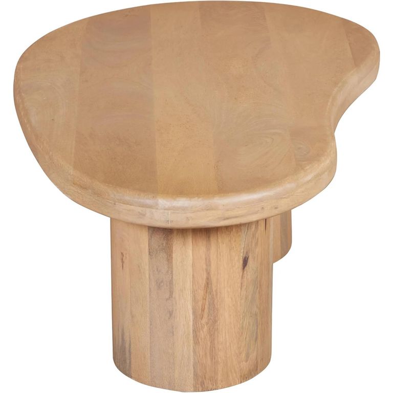 Austin Coffee Table - Abstract - Low - Natural - Mango Wood