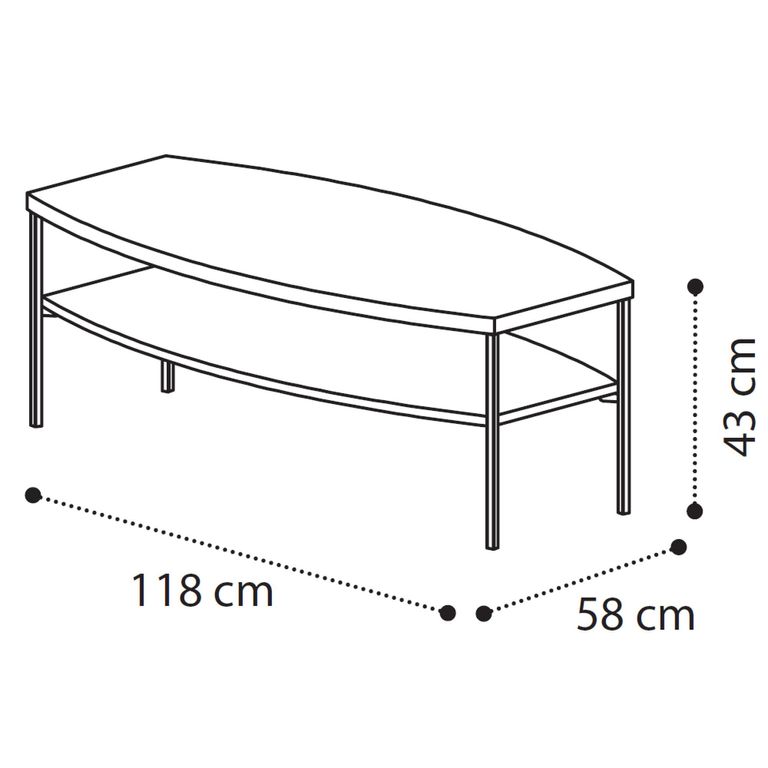 Ambra Italian Coffee Table - Sand Birch