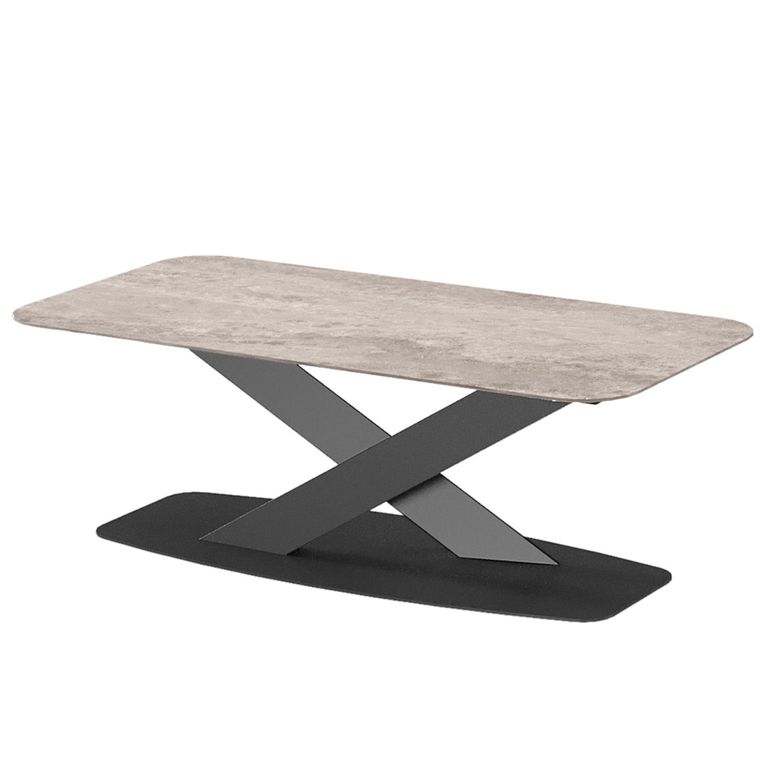 Krystal Italian Coffee Table - Ceramic and Metal