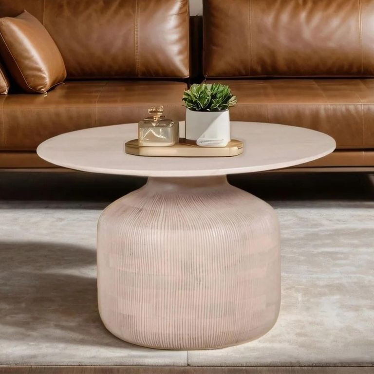 Valencia Coffee Table - Round - Mango Wood