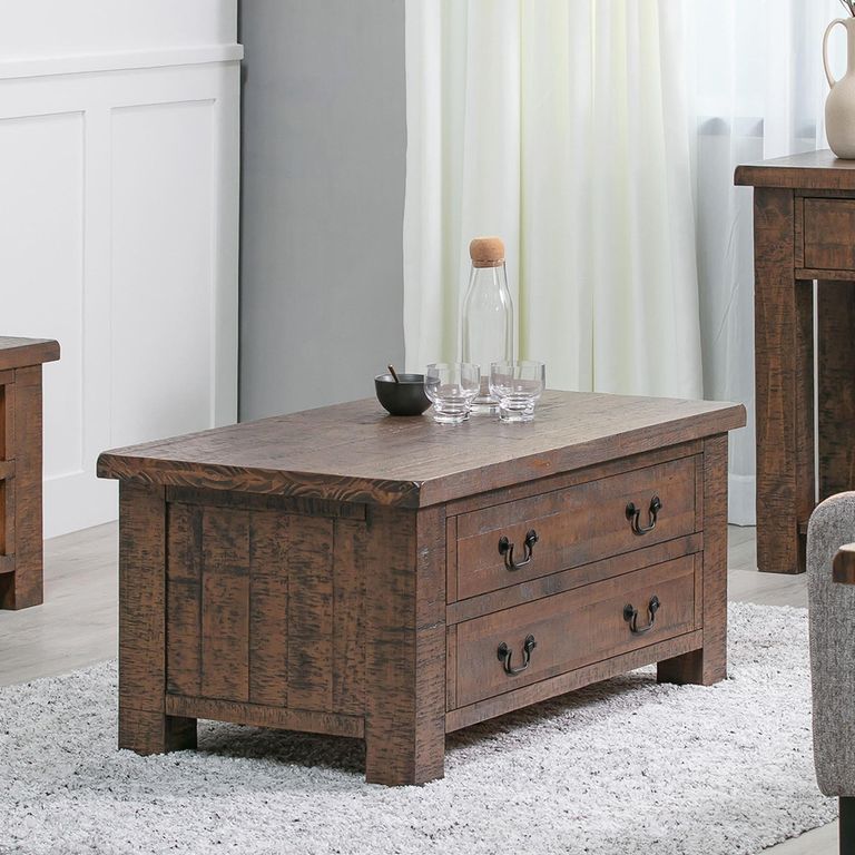 Reclaimed Pine Storage Coffee Table