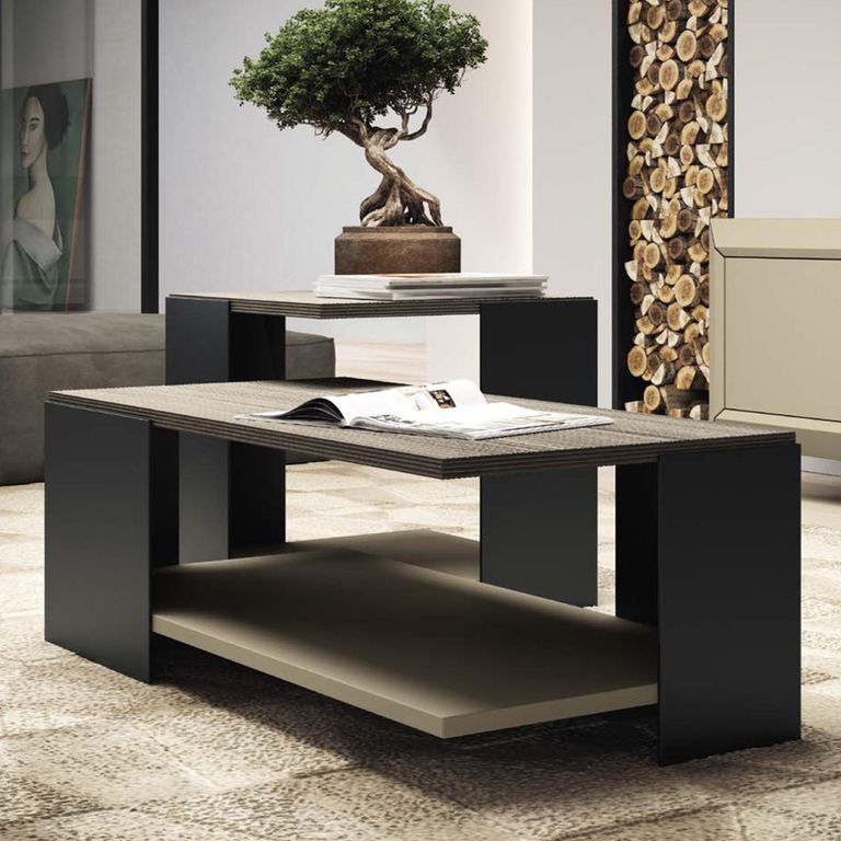 Prestige Italian Coffee Table - Urban Velvet and Rich Tobacco