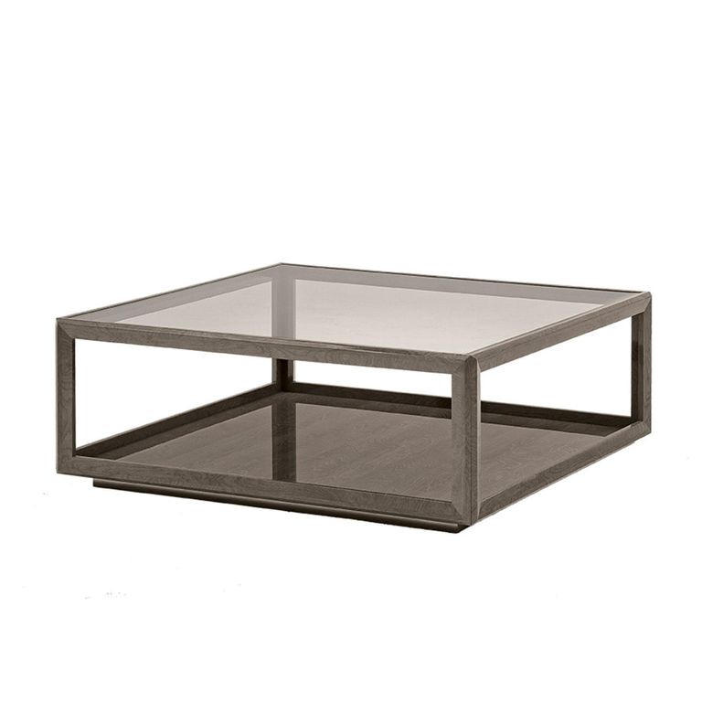 Elite Italian Square Coffee Table - Silver Birch