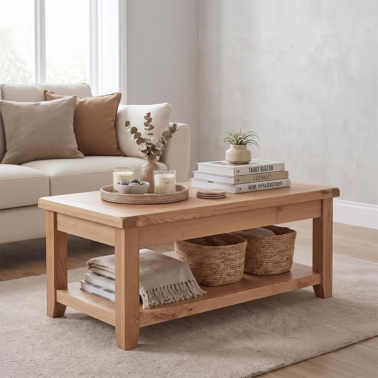 Melbourne Country Oak Coffee Table - Rustic