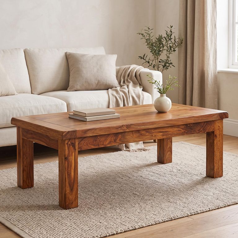 Vellar Sheesham Wood Coffee Table