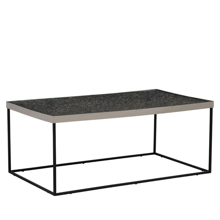 Akola Coffee Table - Glass and Silver