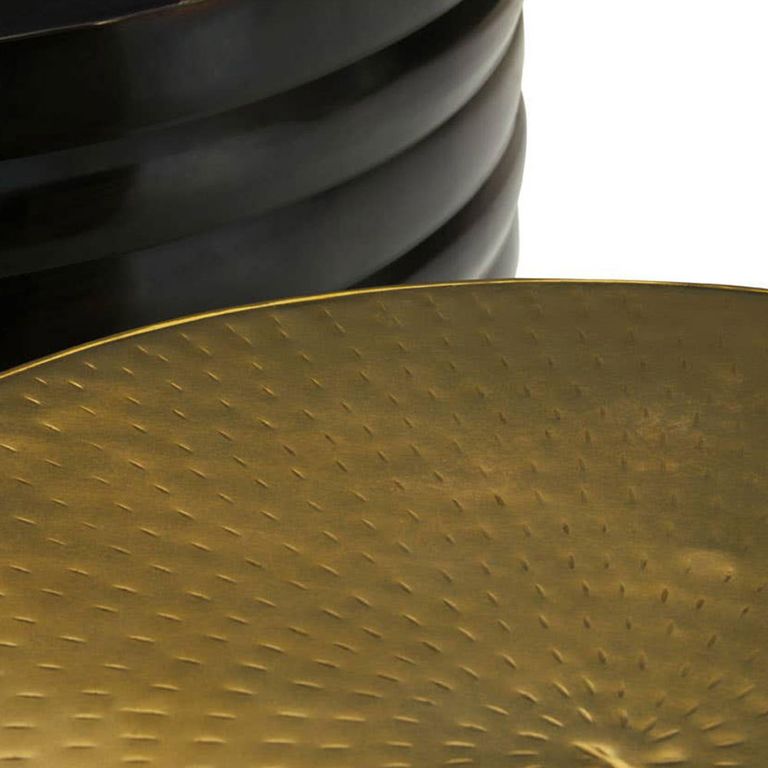 Arti Coffee Tables - Set of 2 - Round - Black - Metal