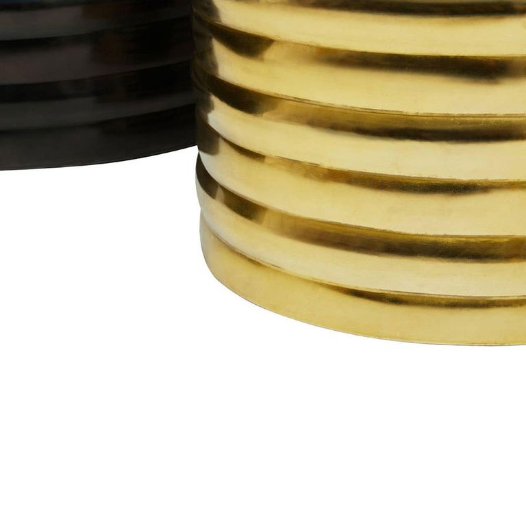 Arti Coffee Tables - Set of 2 - Round - Black - Metal