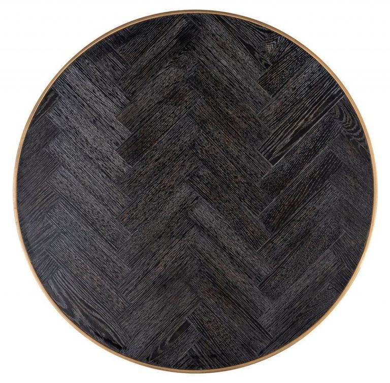 Blackbone Black and Brass 2 Tier Coffee Tables