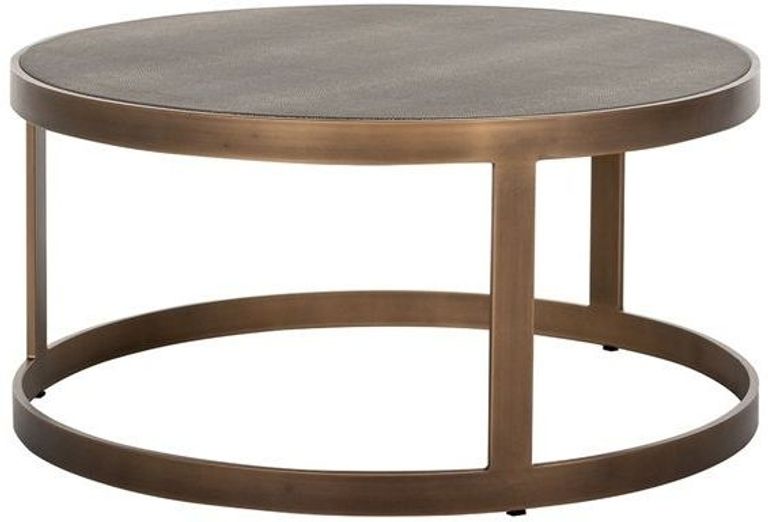 Bloomingville Shagreen Top Round 2 Tier Coffee Tables