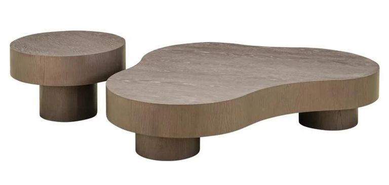 Bogor Set of 2 Bronze Coffee Tables