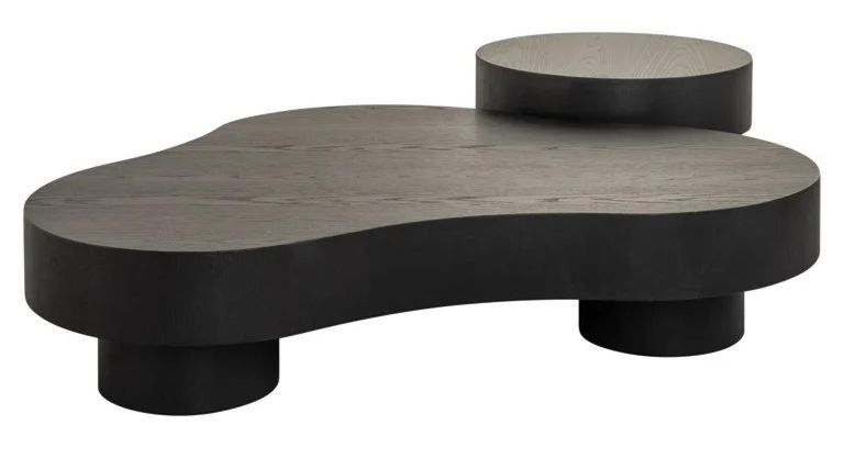 Bogor Set of 2 Dark Wood Coffee Tables