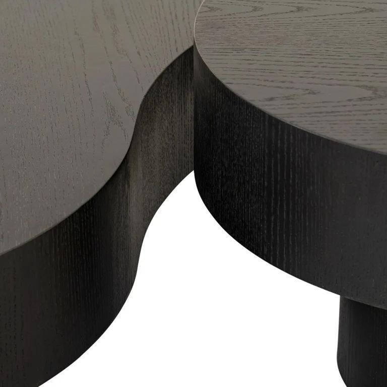 Bogor Set of 2 Dark Wood Coffee Tables