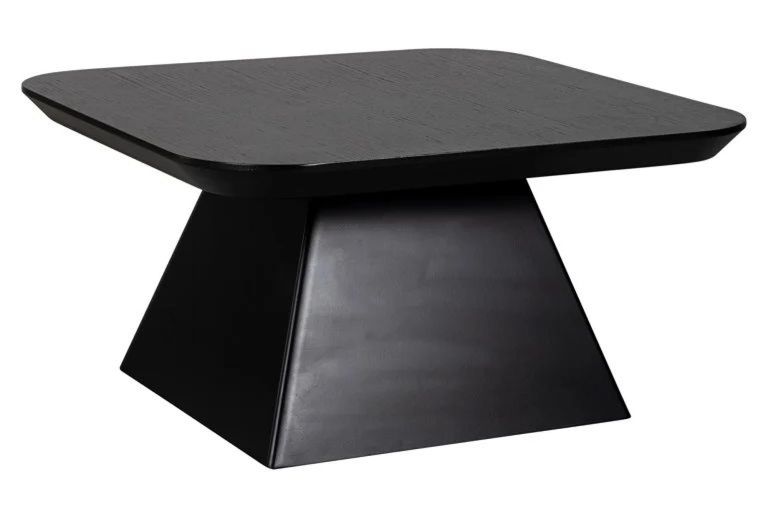Bonvoy Black Oak Modern Edge Square Coffee Table