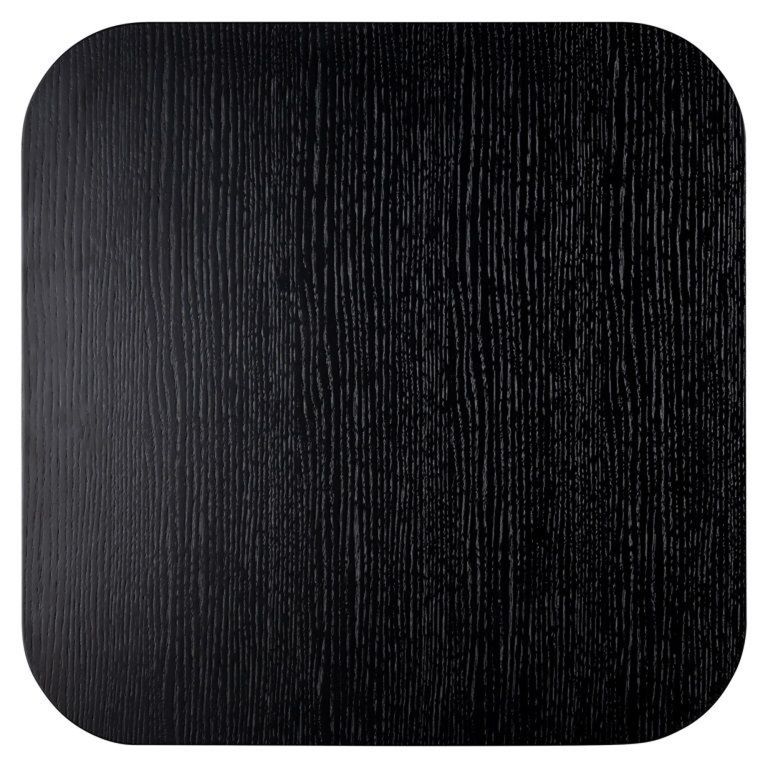 Bonvoy Black Oak Modern Edge Square Coffee Table