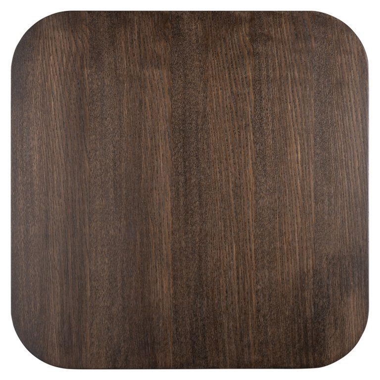 Bonvoy Brown Oak Modern Edge Square Coffee Table